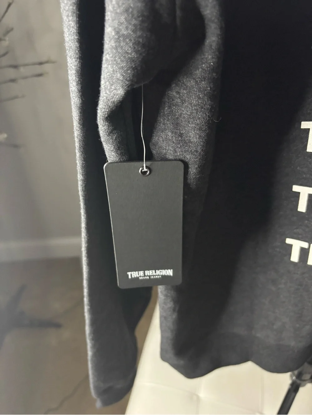 ✨ True Religion Repeat Logo Pullover Hoodie — NWT ✨